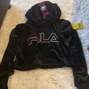 FILA X SOUL CYCLE CROPPED HOODIE